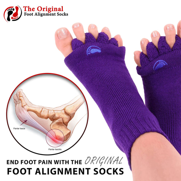 Navy Gripper Foot Alignment Socks