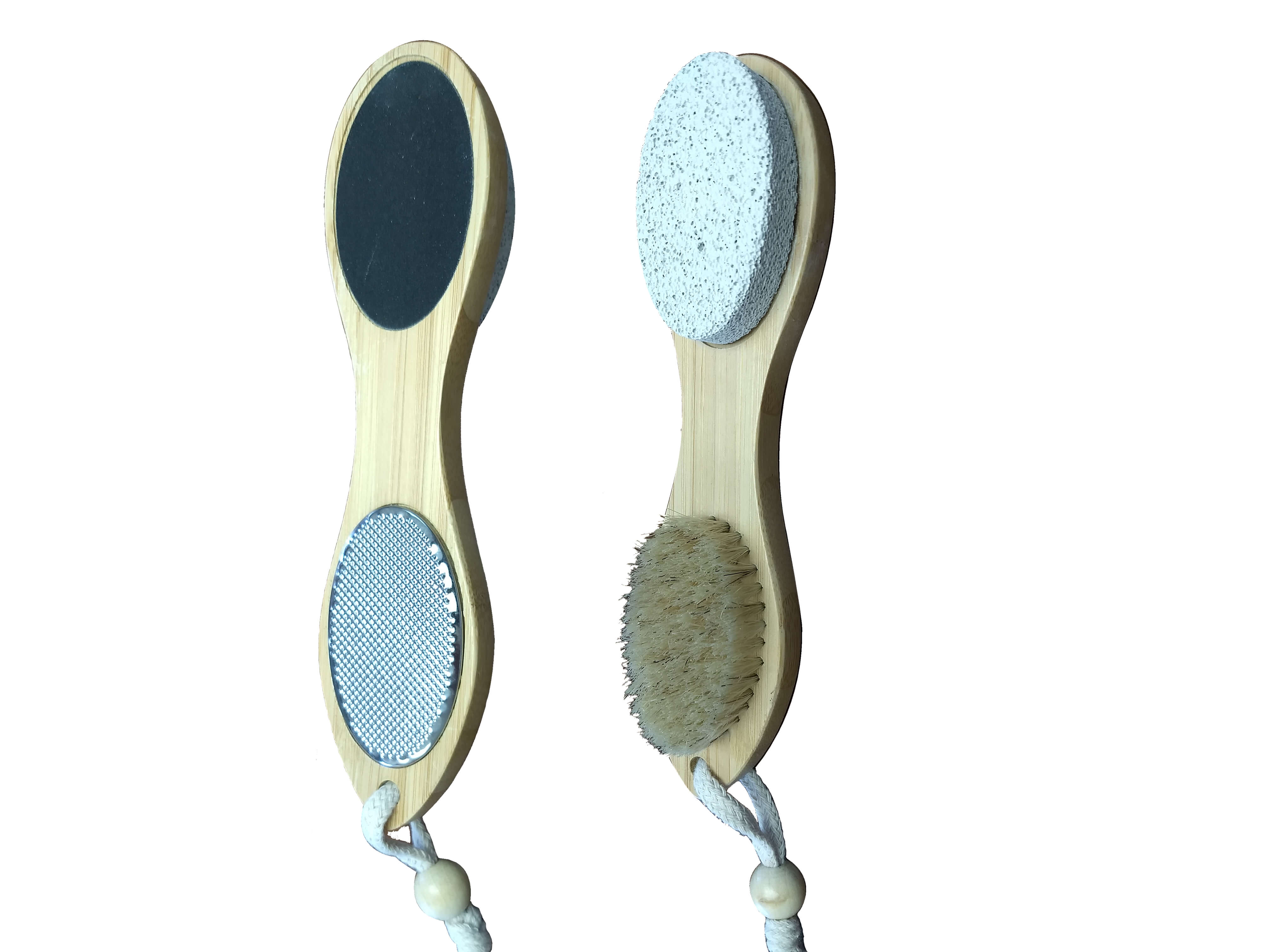 Helping Hand Long Foot Scrub Brush and Pumice