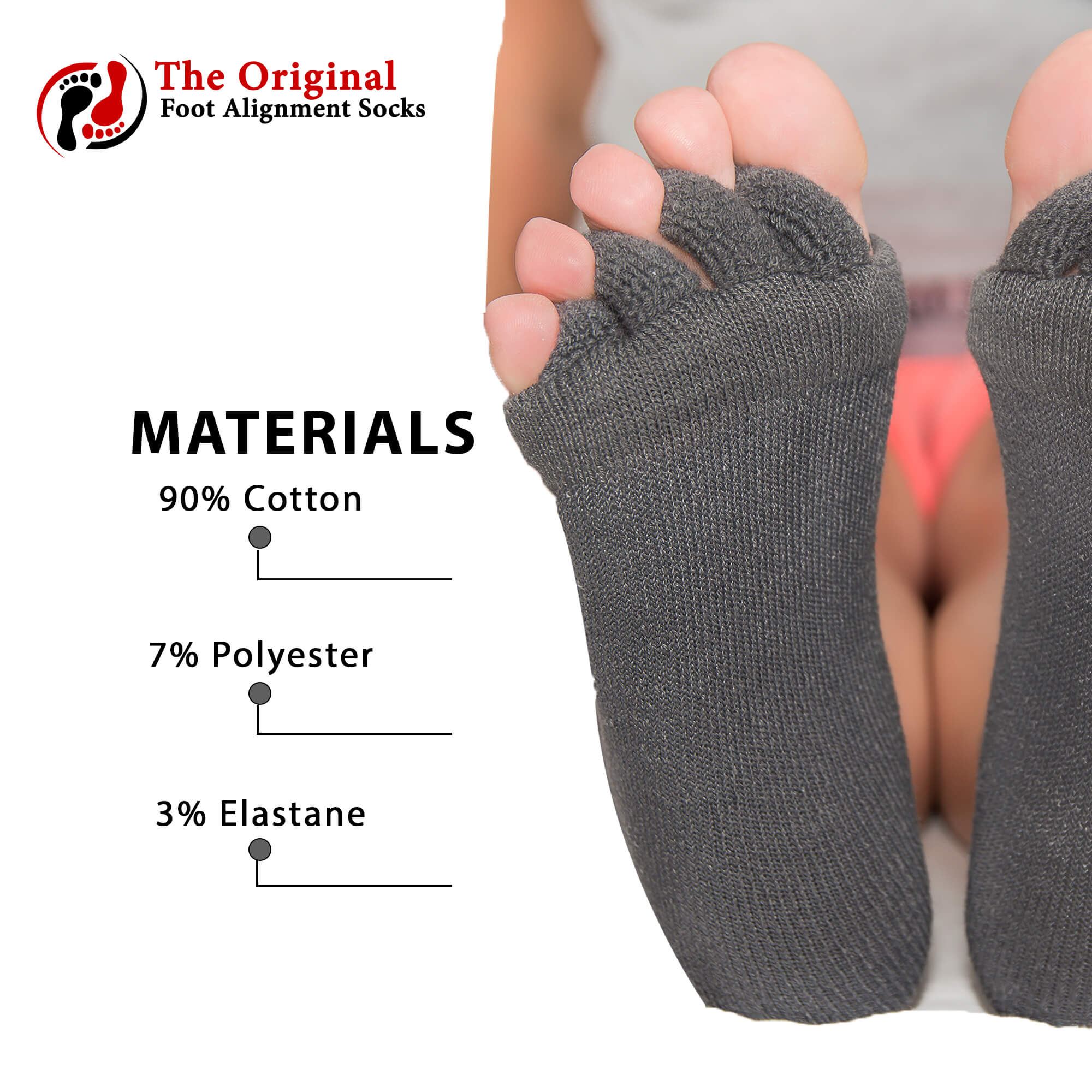Relieve foot pain and soreness with Charcoal Color Foot Alignment