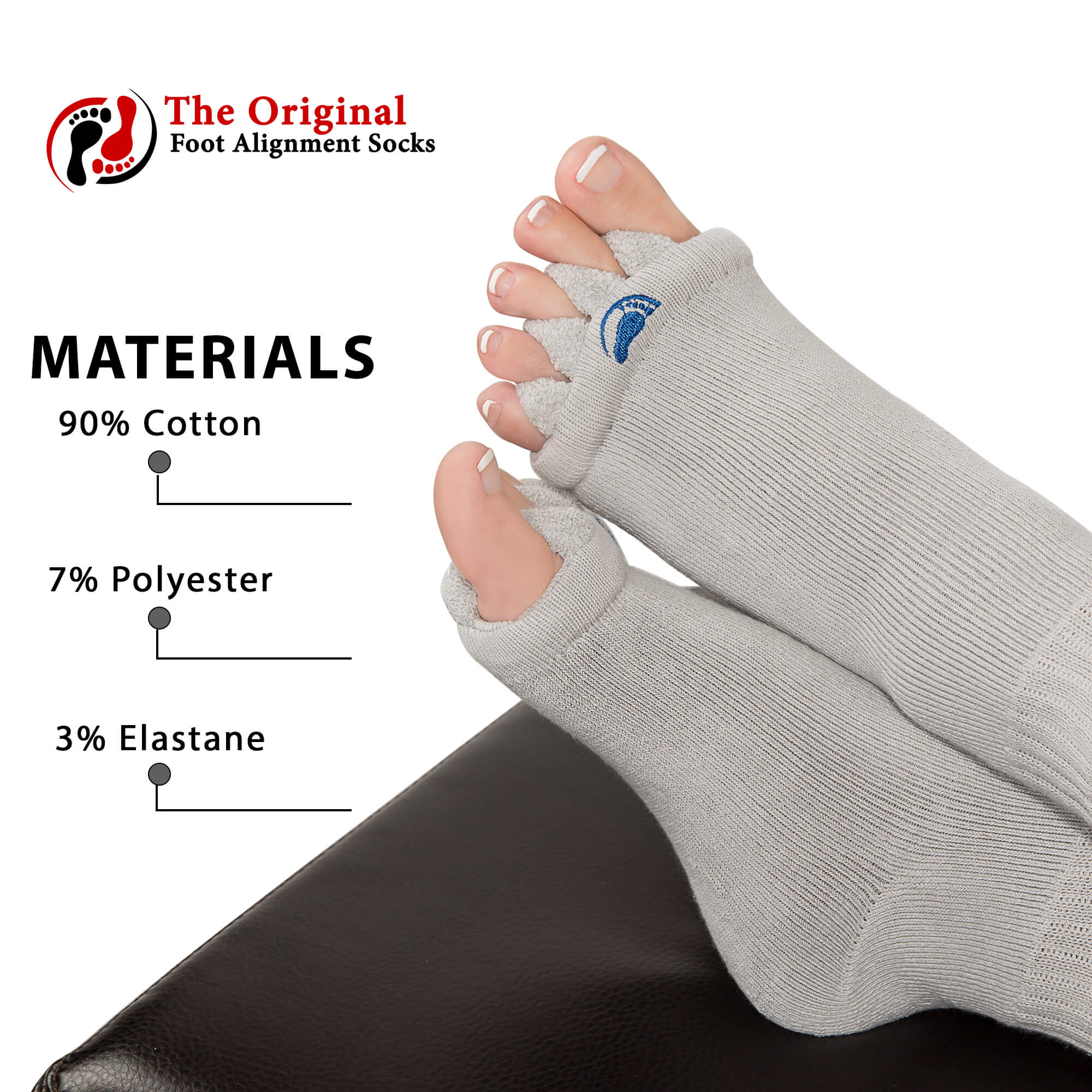 Light Grey Foot Alignment Socks