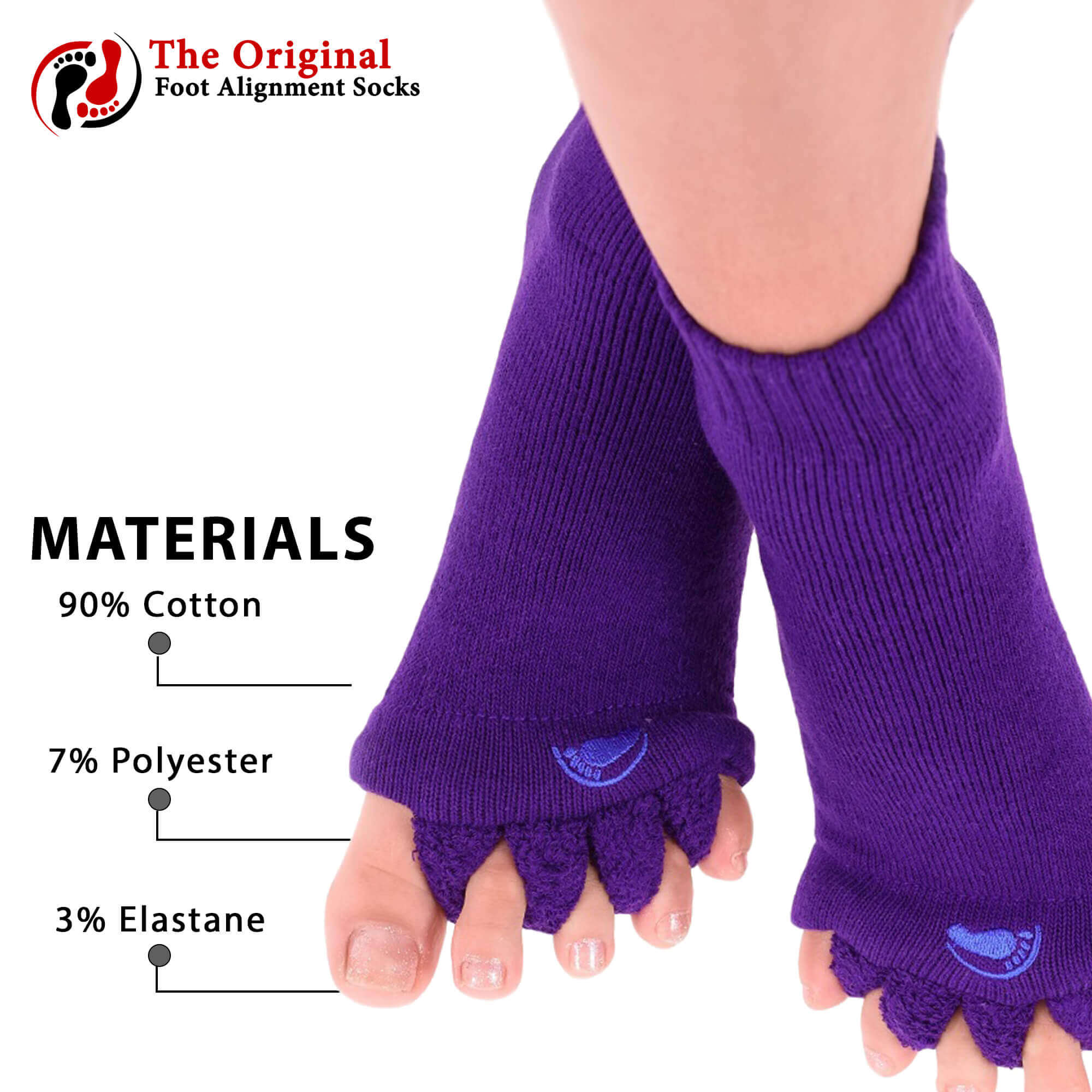 Purple Foot Alignment Socks